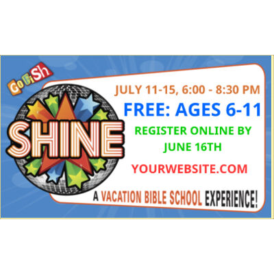 5x3 Ft Shine VBS Banner Thumbnail